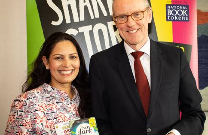 Priti and Minister Nick Gibb support World Book Day