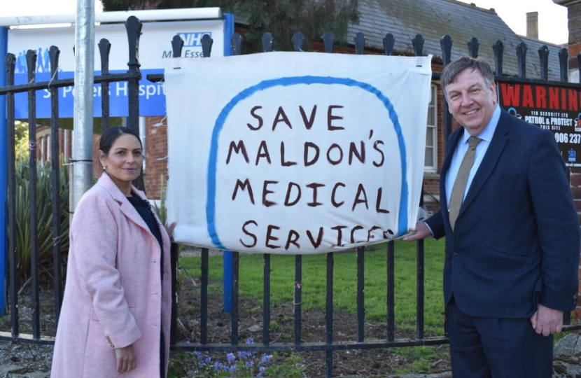 Priti Patel John Whittingdale save St Peters Hospital