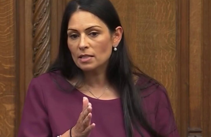 Priti Patel in Parliament