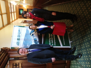 Priti alongside other MP's from East Anglia, Will Quince and Chloe Smith