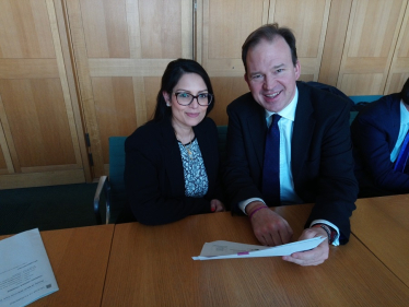 Priti meeting Roads Minister Jesse Norman MP