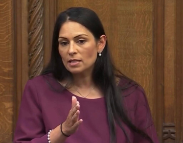 Priti Patel in Parliament